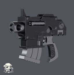 Functional Bolt Pistol 3d model