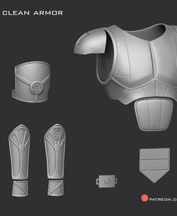 Imperial Jedi (armor only) 3d model