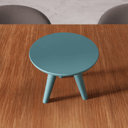 Round Side Table Stand - Minimal Furniture 3d model