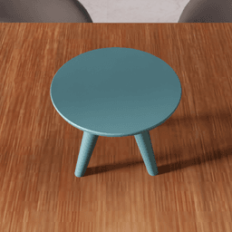 Round Side Table Stand - Minimal Furniture 3d model