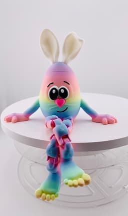 Flexi Bunny Eggs 3d model