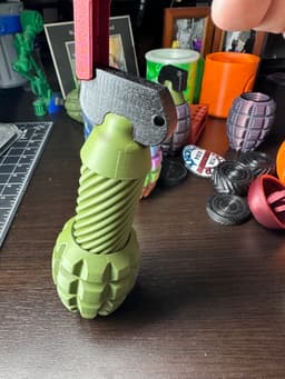 Print In Place FIDGET GRENADE 3d model