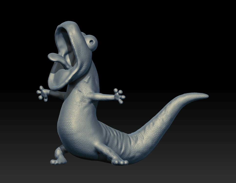 Tom Lizard 01 FROMT Hoppers 3d model