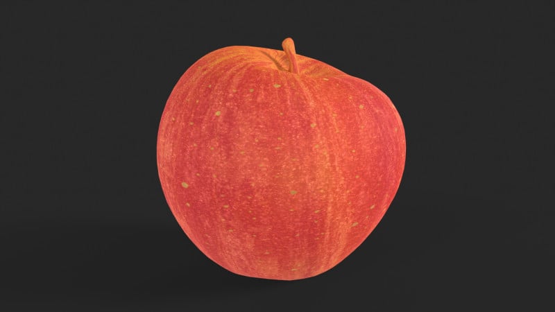 Realistic Red Apple 3d model