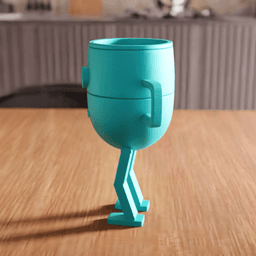 Robot Mug Planter Desk Organizer 3d model