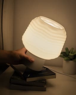 Wavy Mushroom Lamp 3d model