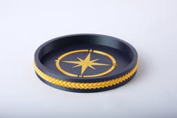 Compass Rose Tray - Nautical Nightstand Decor 3d model