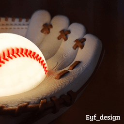 Baseball Glove Lamp 3d model