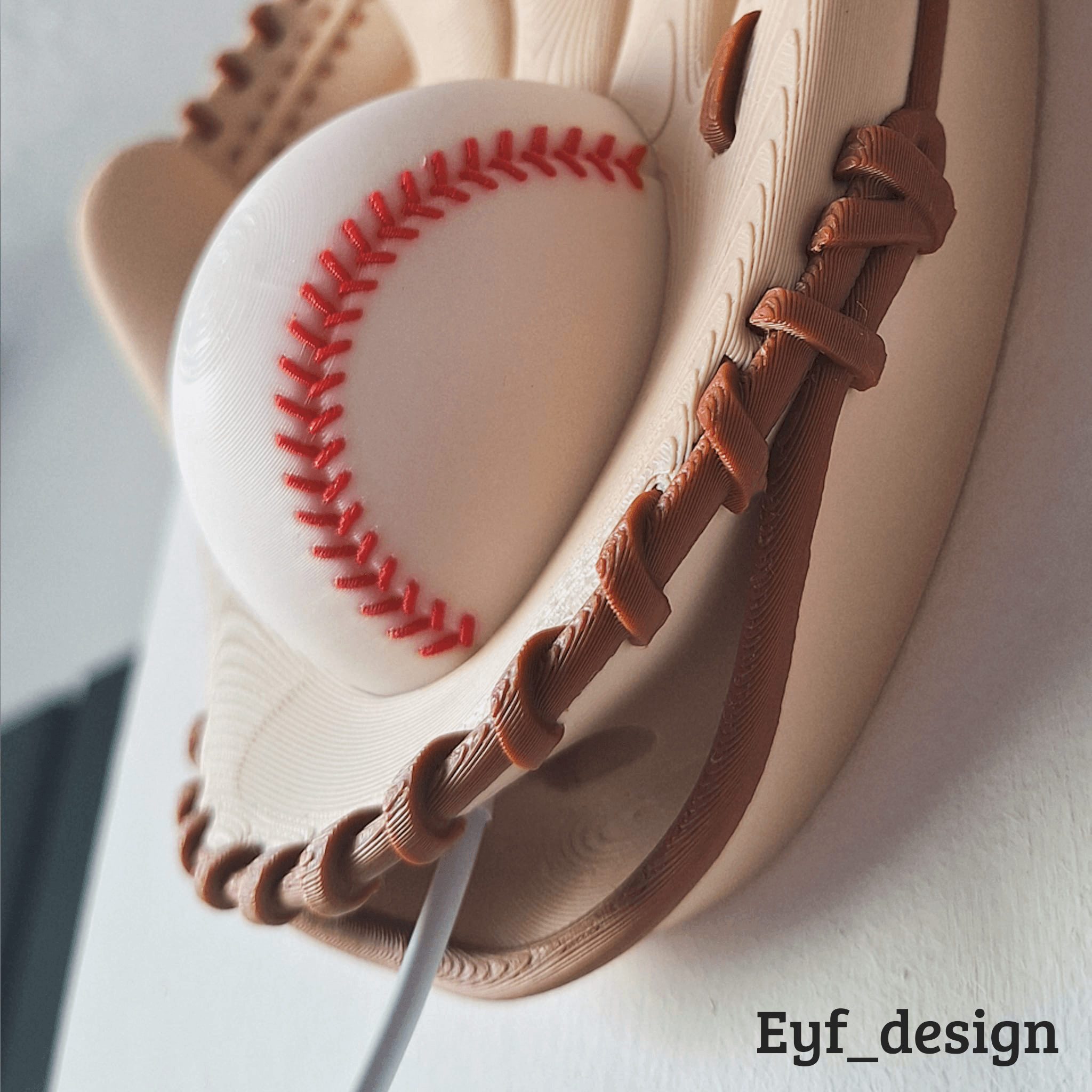 Baseball Glove Lamp 3d model