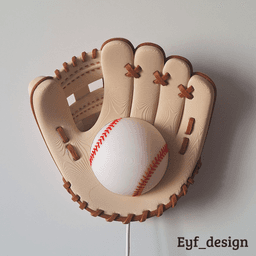 Baseball Glove Lamp 3d model