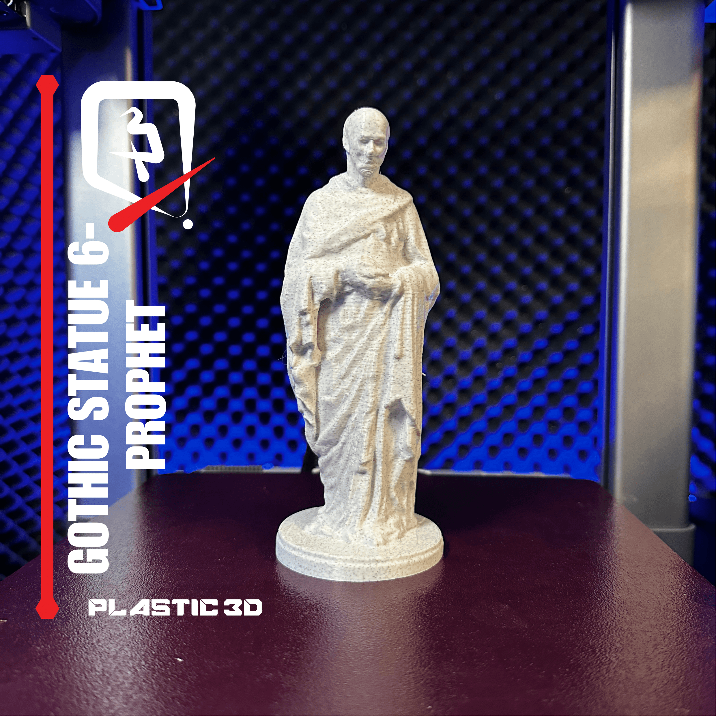 Supportless Gothic Statue 6-Eternal Prophet 3d model