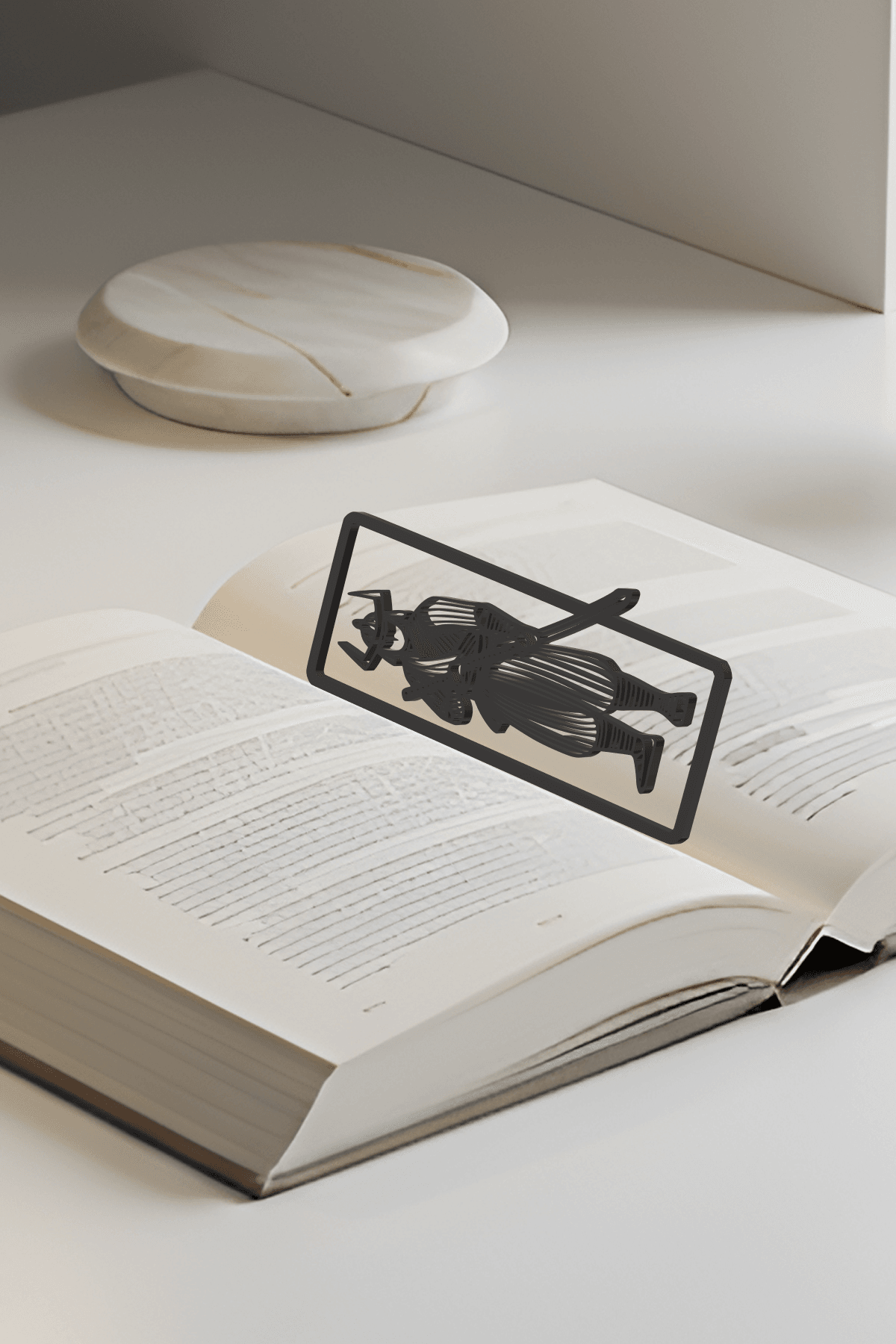 Samurai Bookmark, Gift Idea 3d model