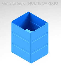 2x3x2 LU - MultiBin Simple Drawer 3d model