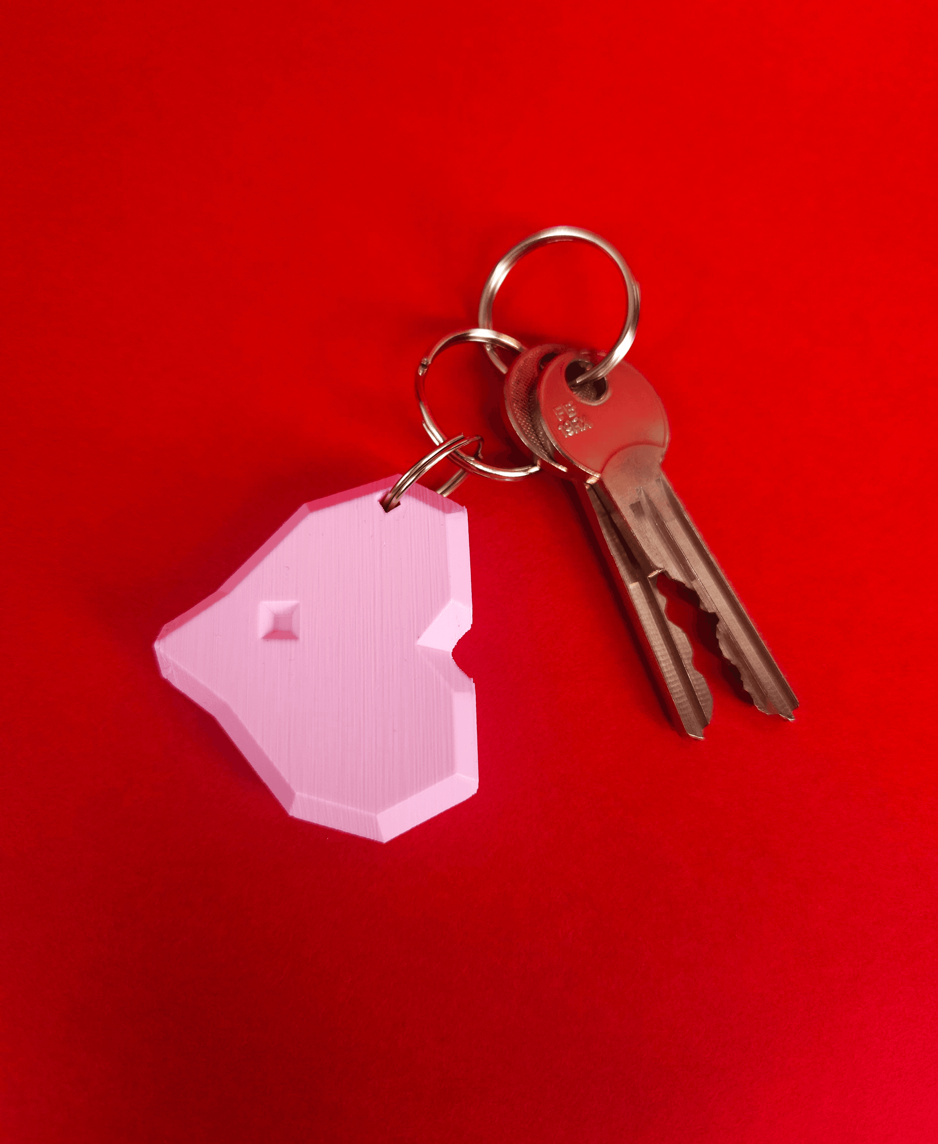 Luvdisc Valentine Magnetic Low Poly Keychain 3d model