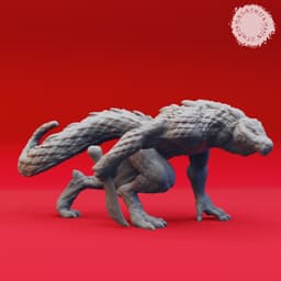 Lizardfolk Warband - Tabletop Miniatures (Pre-Supported) 3d model