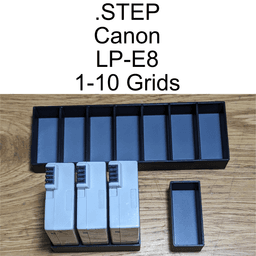Canon LP-E8 Battery Grids 3d model