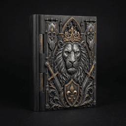 Gothic Lion King Book Box 3d model