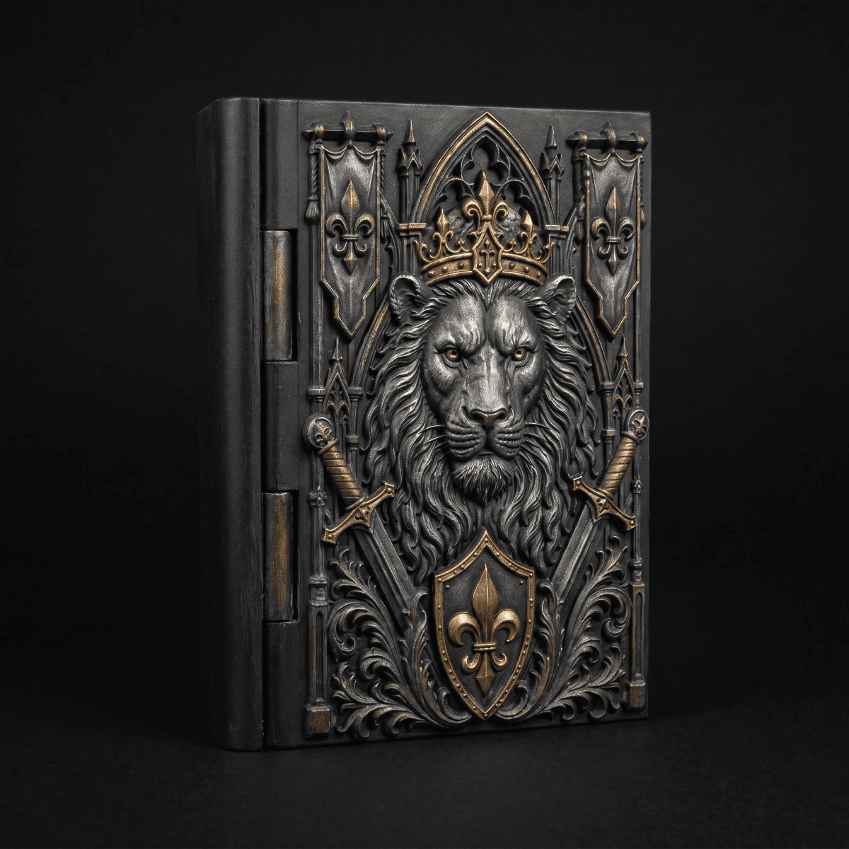 Gothic Lion King Book Box 3d model