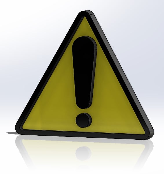 Caution Caution.STL 3d model