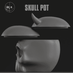 DEADNICE Skull Pot.stl 3d model