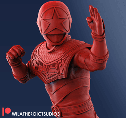 Zeo Ranger V Statue 3d model