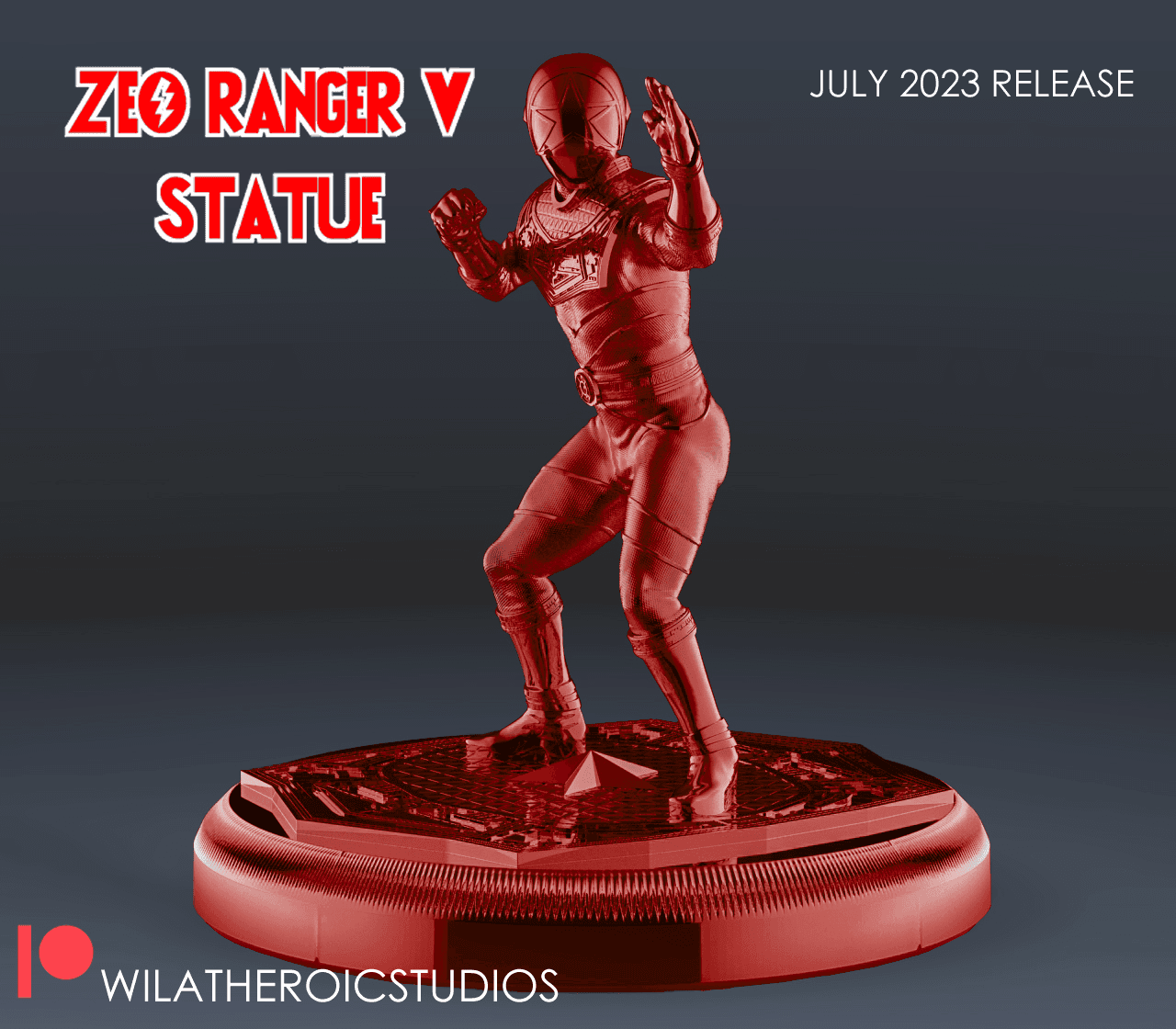 Zeo Ranger V Statue 3d model