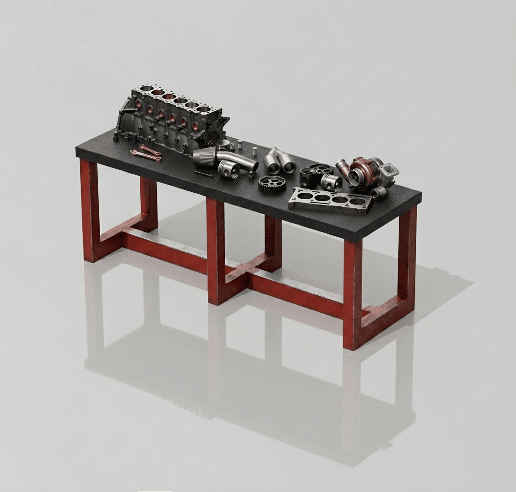 COUNTER FOR A GARAGE DIORAMA 1/64 3d model
