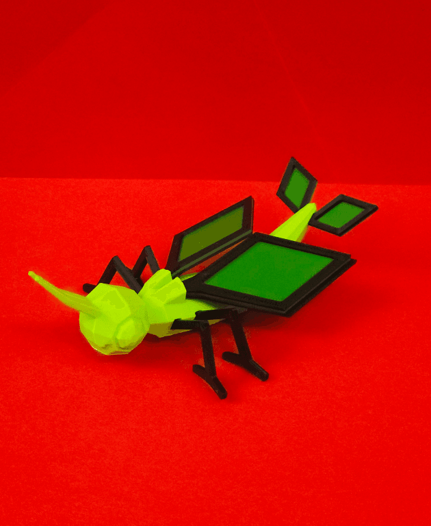 Vibrava Low Poly Pokemon 3d model