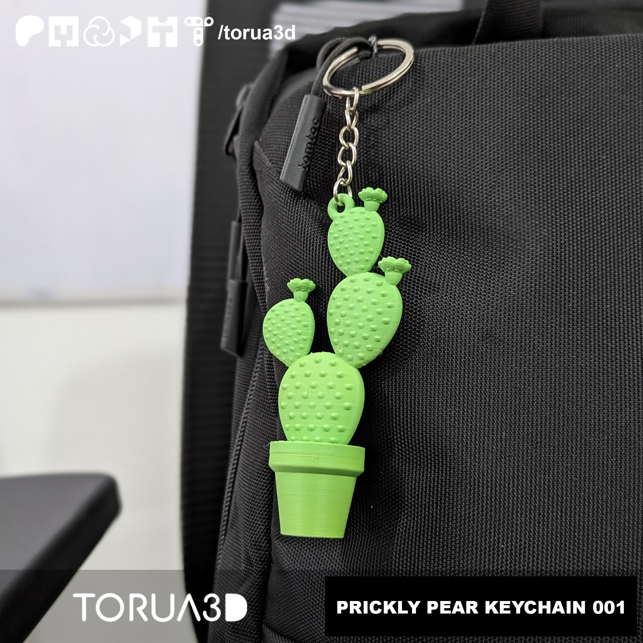 PRICKLY PEAR KEYCHAIN 001 - Cactus - Floors 3d model