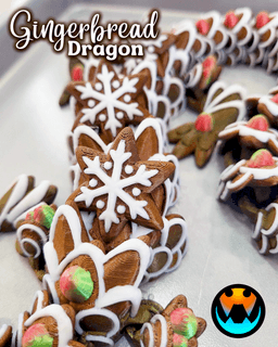 Gingerbread Cookie Dragon 3d model