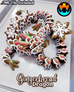 Gingerbread Cookie Dragon 3d model