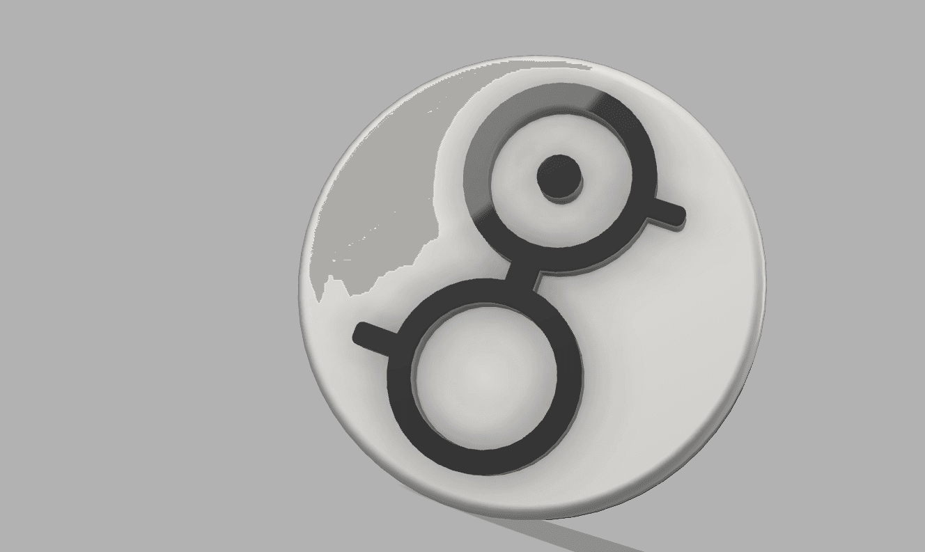 POKEMON UNOWN NON-MMU FRIDGE MAGNET “B” 3d model