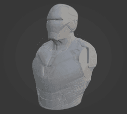 Iron Man Ultra-Detailed Support-Free Bust 3D Model 3d model