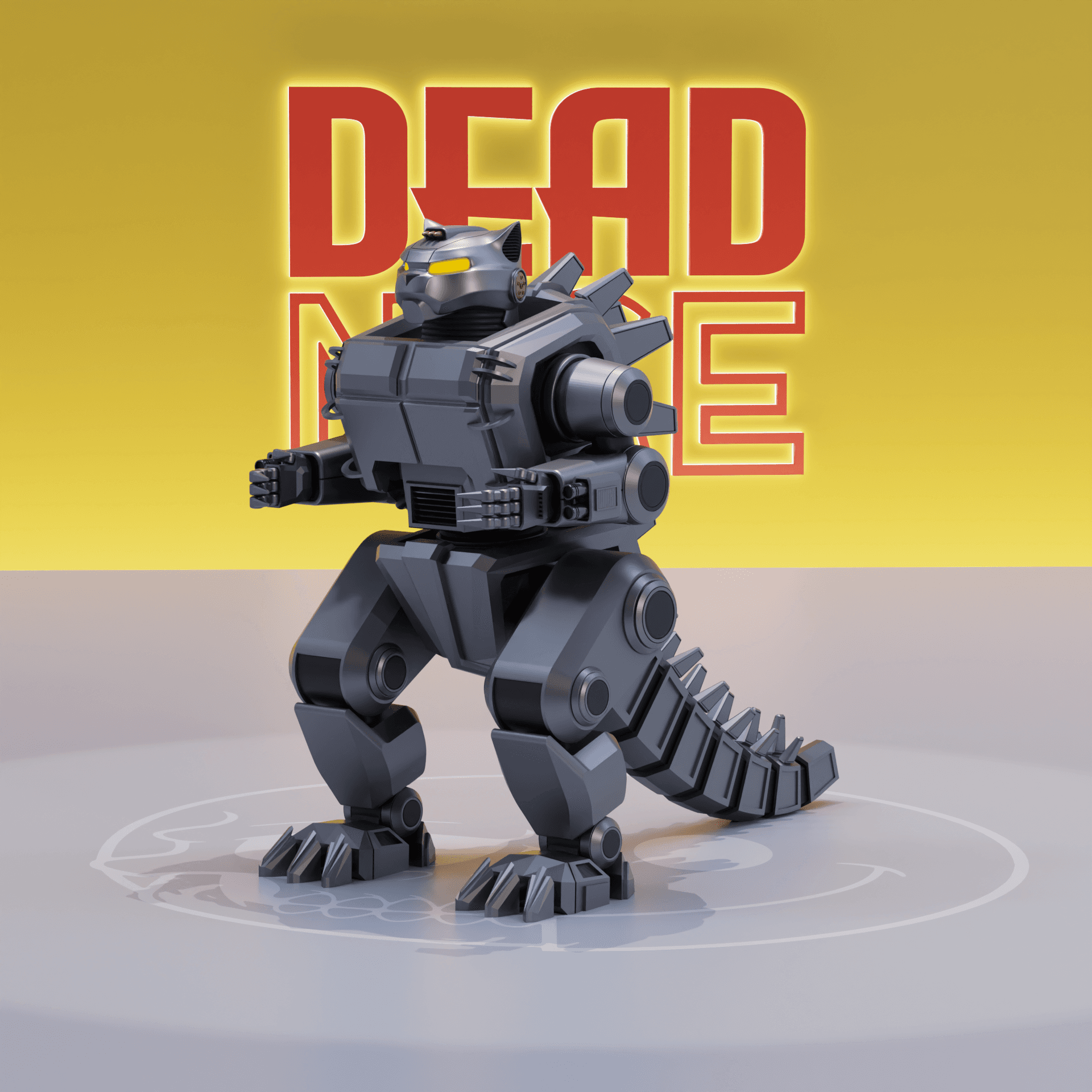 DEADNICE - MECHA CATZILLA 3d model