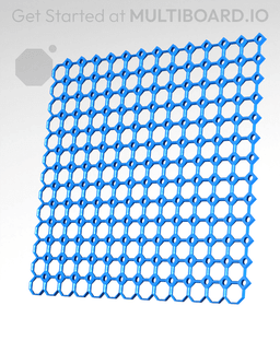 13x13 MU - Center Grid Interfitted - MultiBoard Octagon Plate 3d model