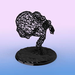 #106 Hitmonlee Pokemon Decor Wiremon 3d model