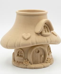Mushroom House Pencil Holder 3d model