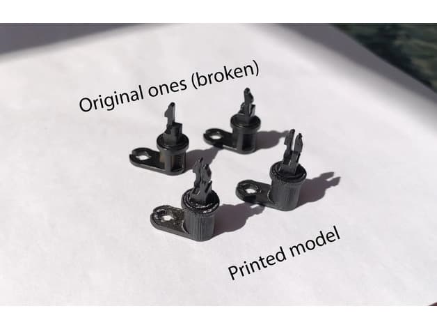 Peugeot 206 front side vent hinge 3d model