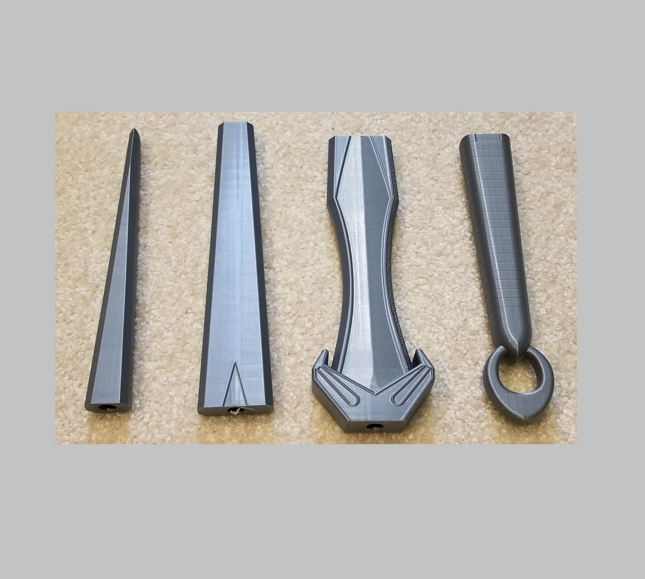 Thor Ragnarok Inspired Valkyrie Sword Cosplay Prop 3d model