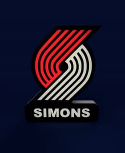 Portland Trail Blazers Sign - LED Strip Compatible 3d model
