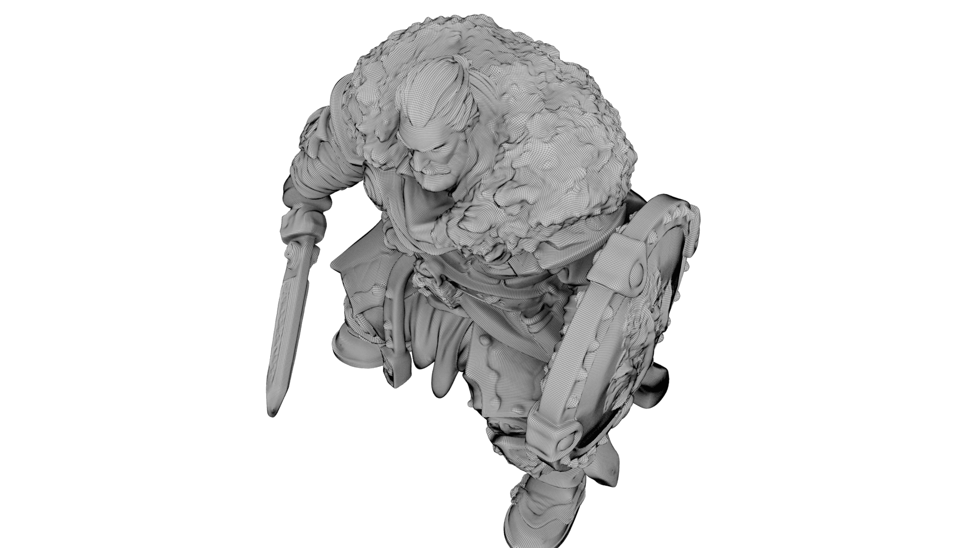 Bearded Warlord 3d model