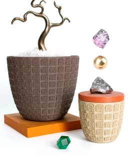 TESSERA Large Planter // 140mm Multi-Texture Pot 3d model