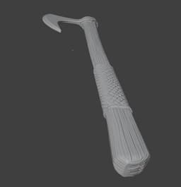 Long Viking Axe 3d model