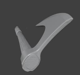 Long Viking Axe 3d model