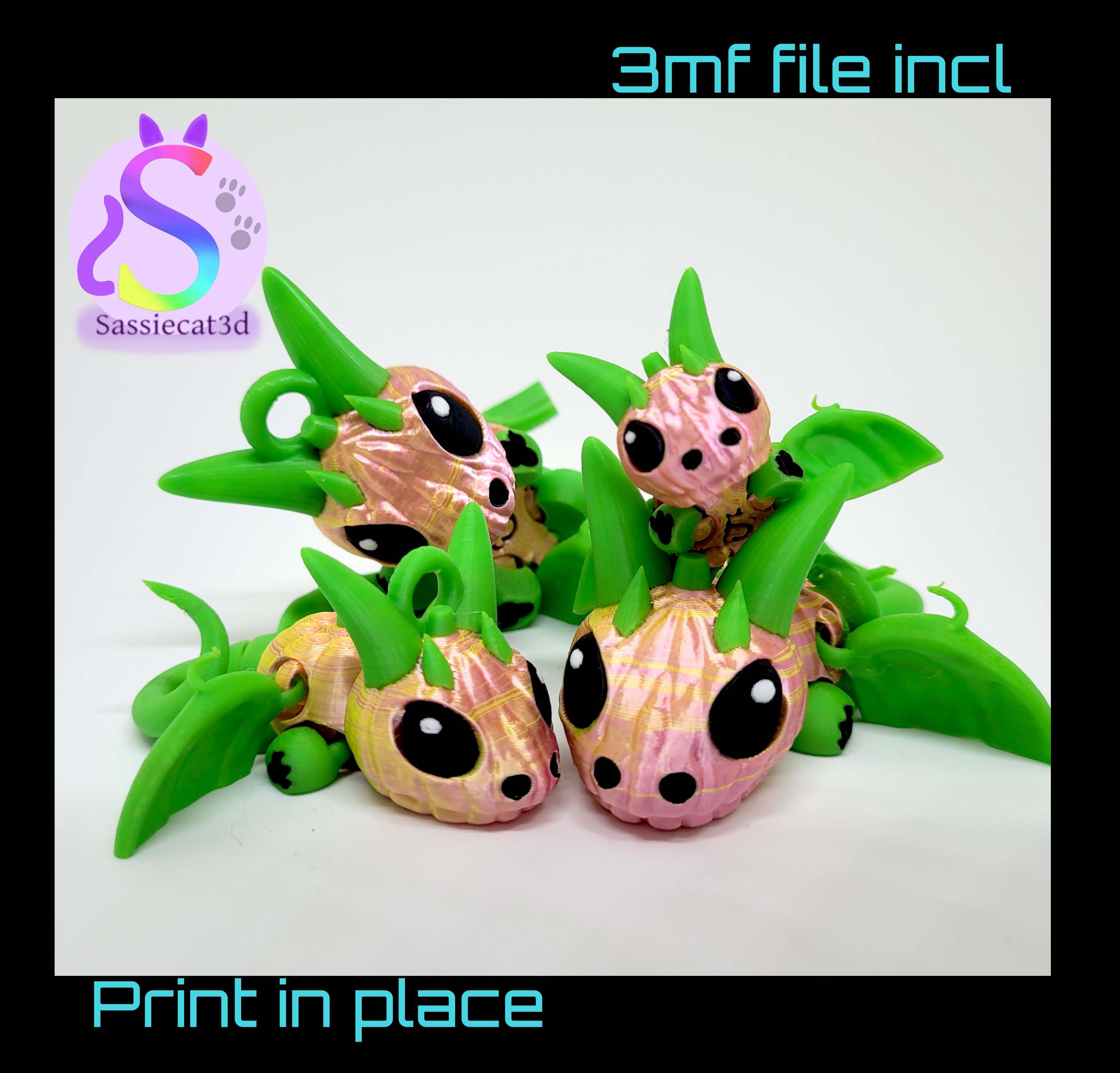 Pixi the Pumpkin dragon *Commercial Version* 3d model