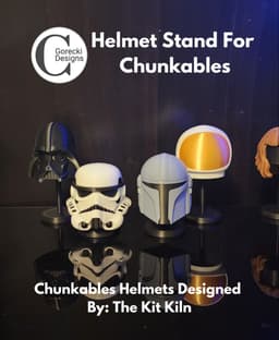 Helmet Stand for Chunkables Figures 3d model