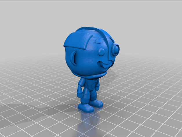 Red Cyborg 3d model