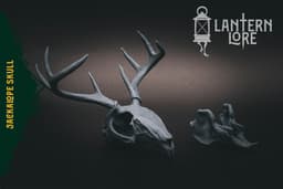 Jackalope Skull (Pre Supported) 3d model