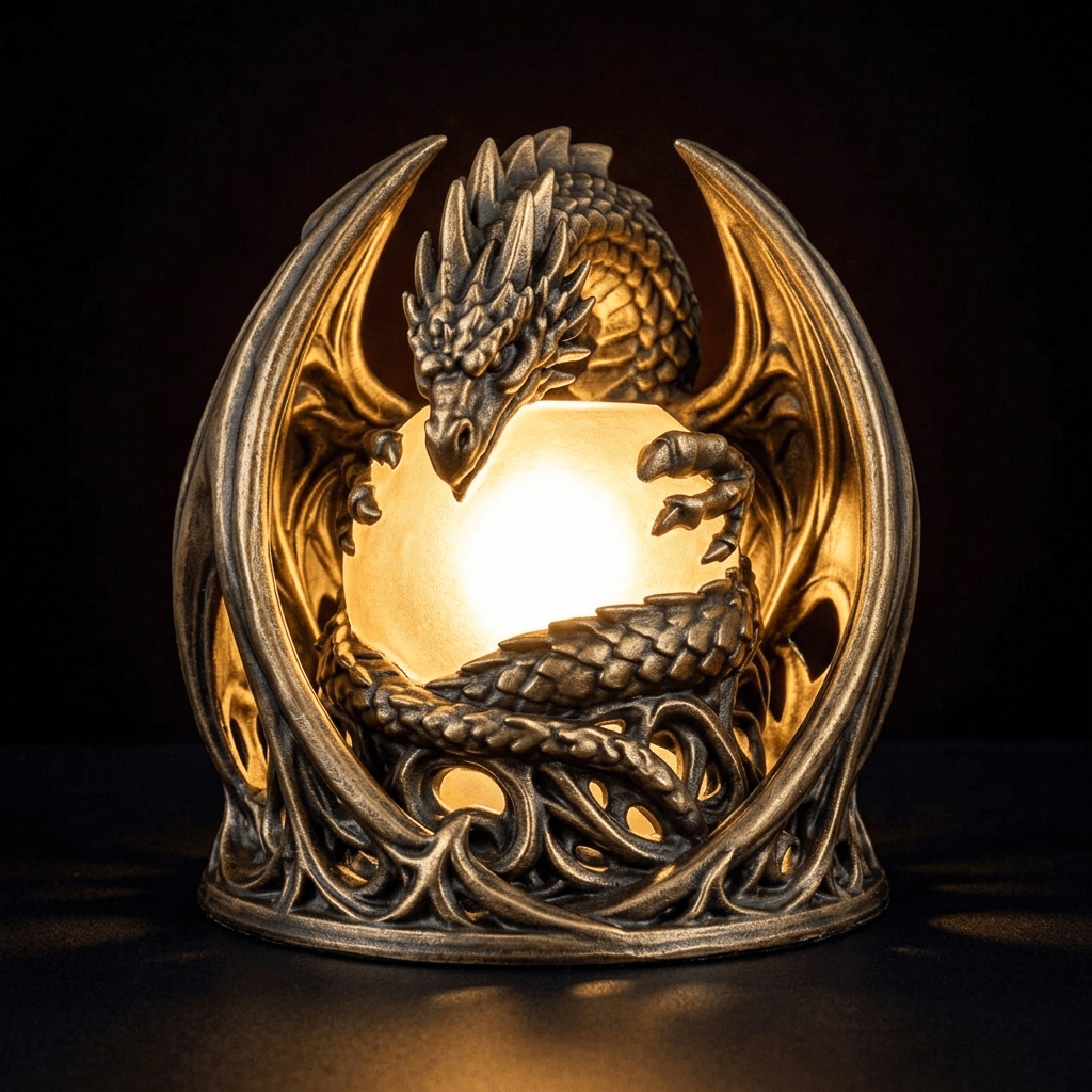 Dragon Orb Lamp 3d model