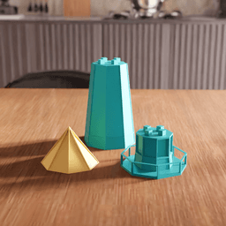 Modular Lighthouse Decorative Desk Toy 3d model